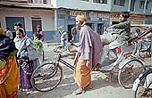 Varanasi - the old city is a cramped labyrinth crowded by pilgrims and street sellers 